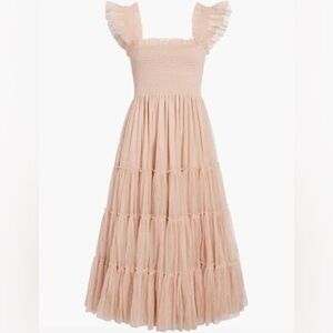 Hill House Home Tulle Beige Dress, Size S